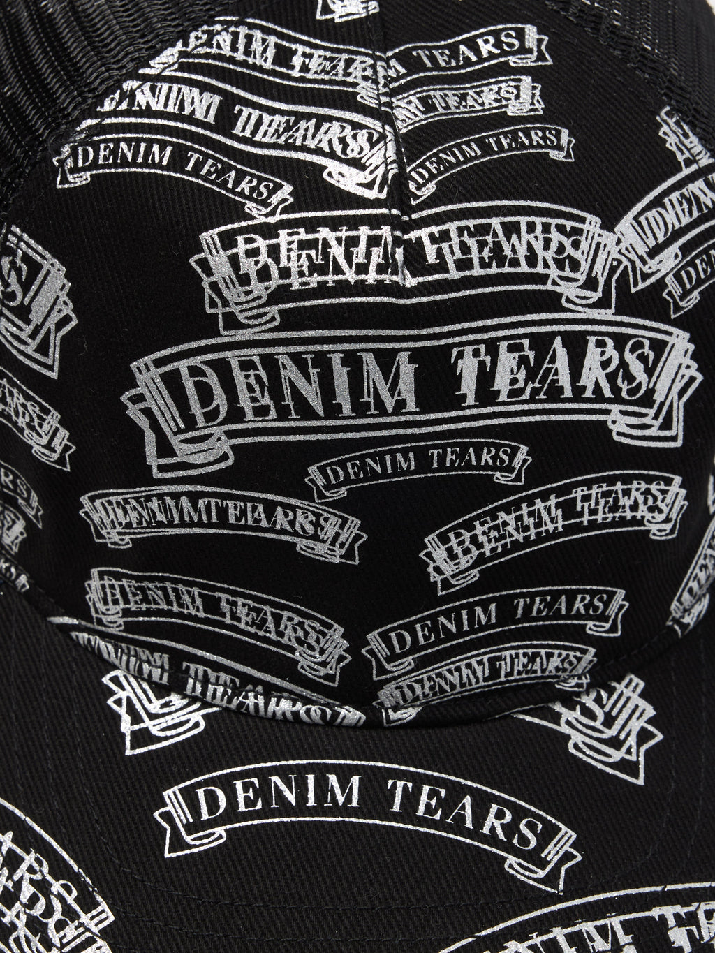 DT Stamp Pattern Trucker Hat Black
