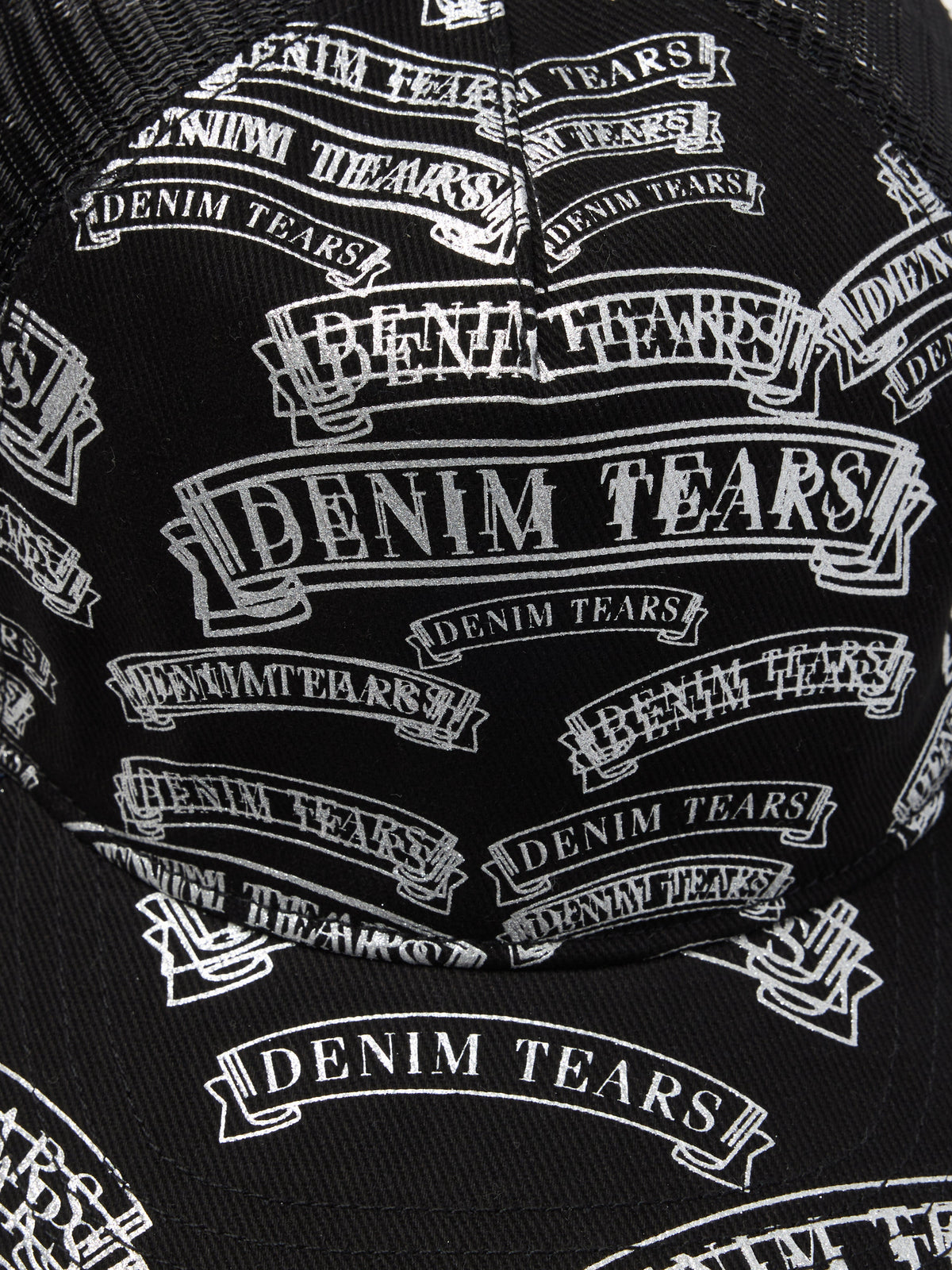 DT Stamp Pattern Trucker Hat Black