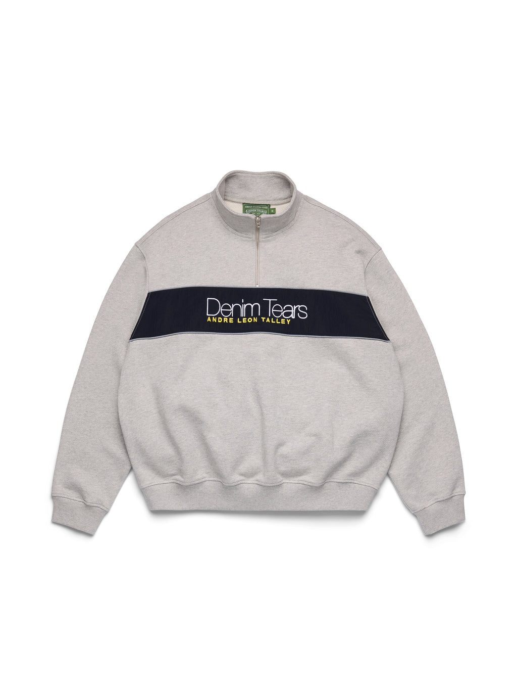André Leon Talley Quarter-Zip Sweatshirt Grey