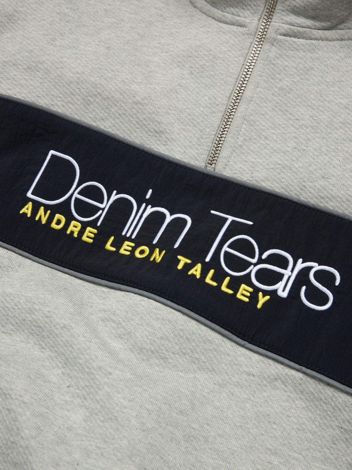 André Leon Talley Quarter-Zip Sweatshirt Grey