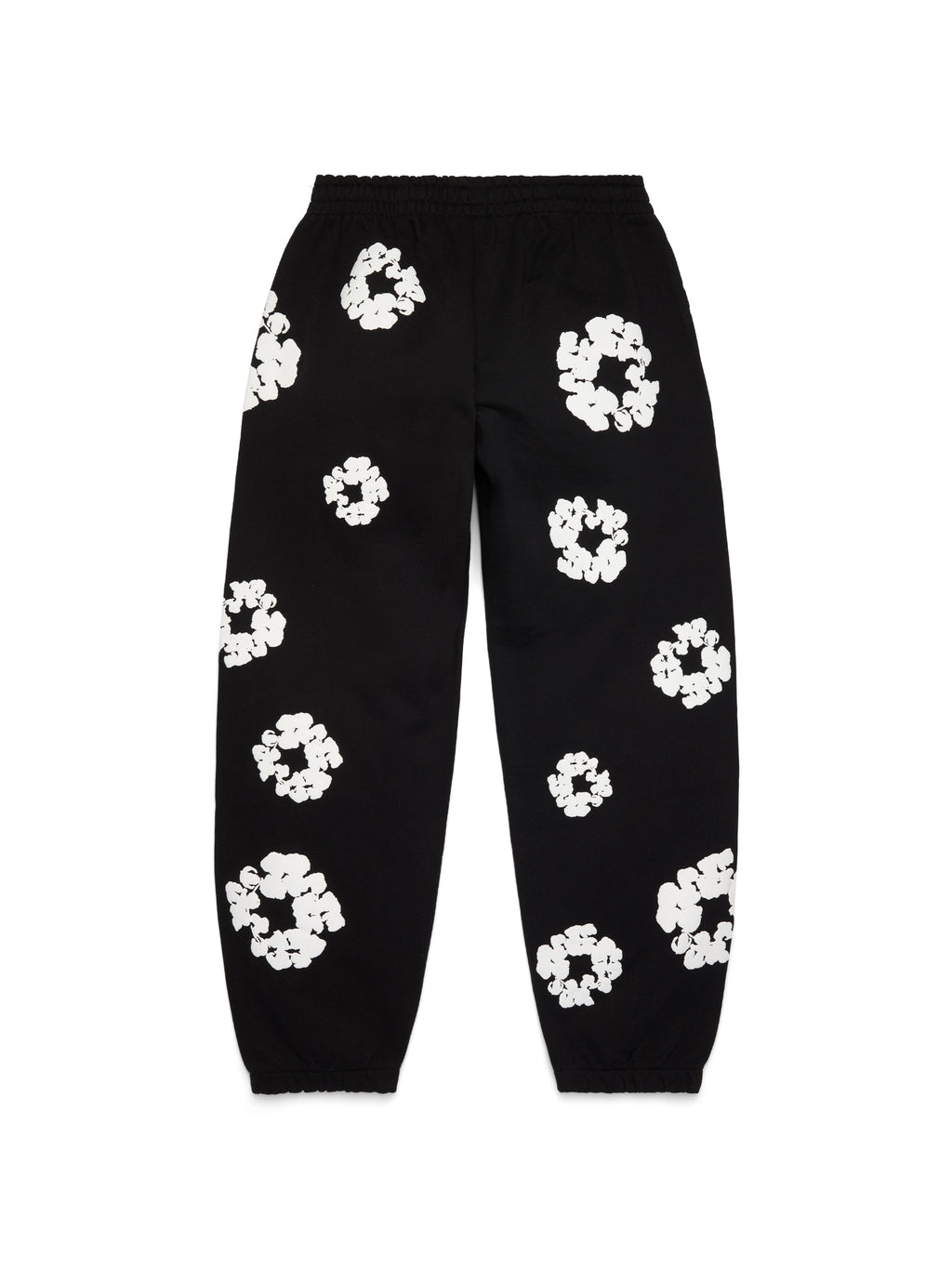 Cotton Wreath Sweatpants Black