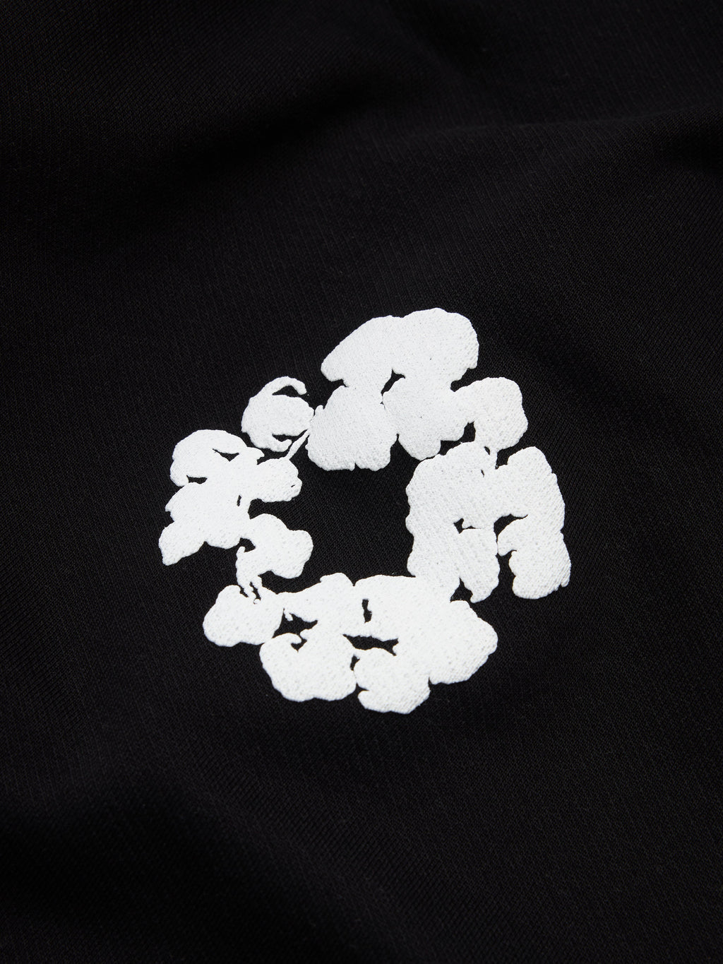 Cotton Wreath Sweatpants Black