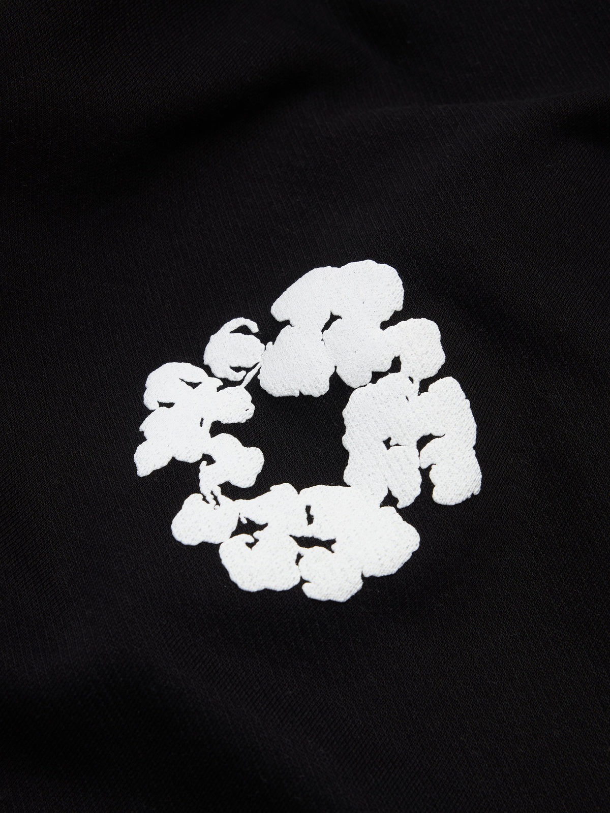 Cotton Wreath Sweatpants Black