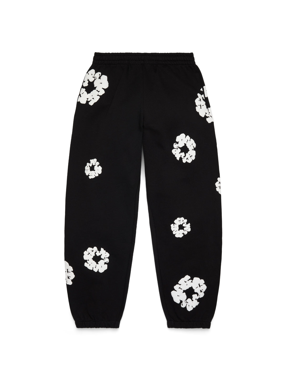 Cotton Wreath Sweatpants Black