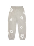 Cotton Wreath Sweatpants Grey