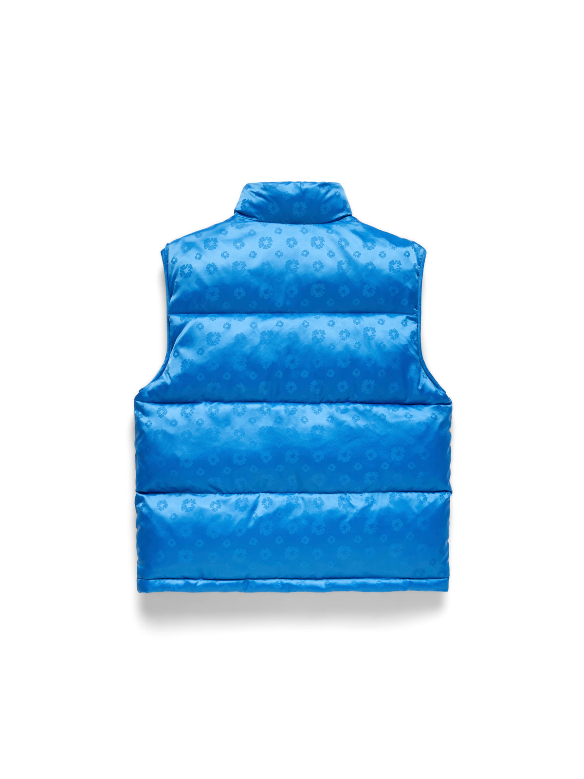 Jacquard Monogram Cotton Wreath Vest Blue