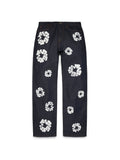 Baggy Cotton Wreath Denim Pant Selvedge