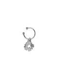 Cotton Wreath Keychain Silver