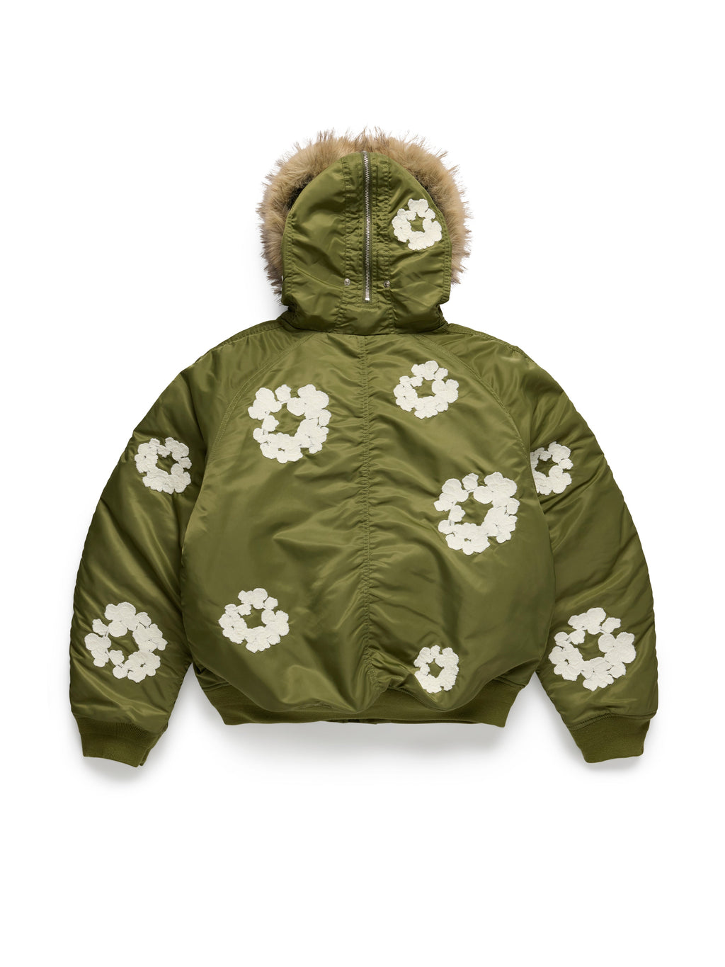Cotton Wreath Chainstitch N-2B Flight Jacket Military Green