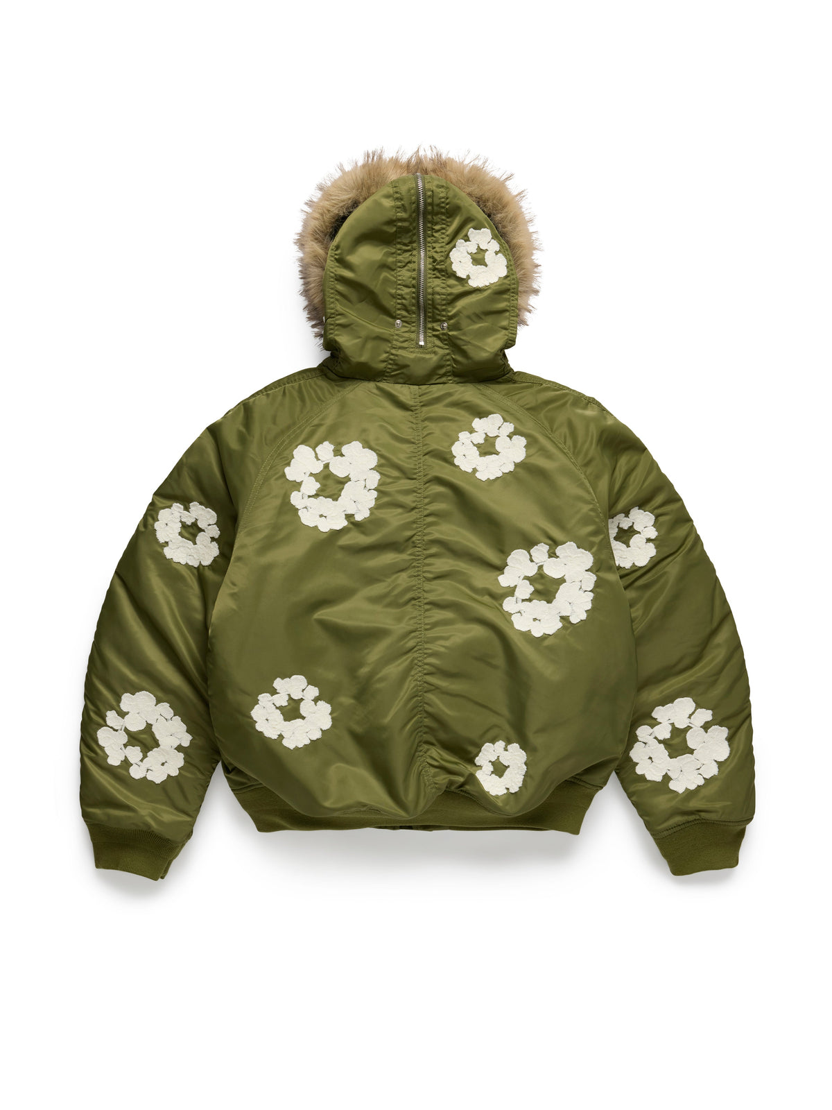 Cotton Wreath Chainstitch N-2B Flight Jacket Military Green