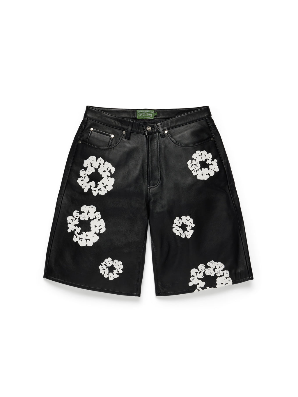 Cotton Wreath Leather Short
