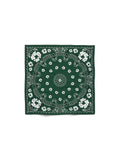 Cotton Wreath Paisley Bandana Green
