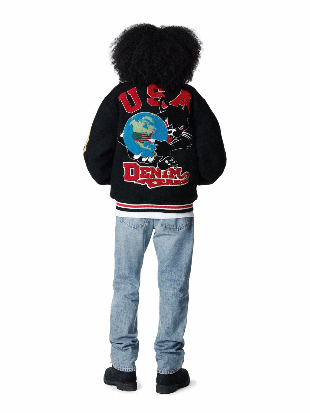Bobby Huey Reversible Varsity Jacket Black
