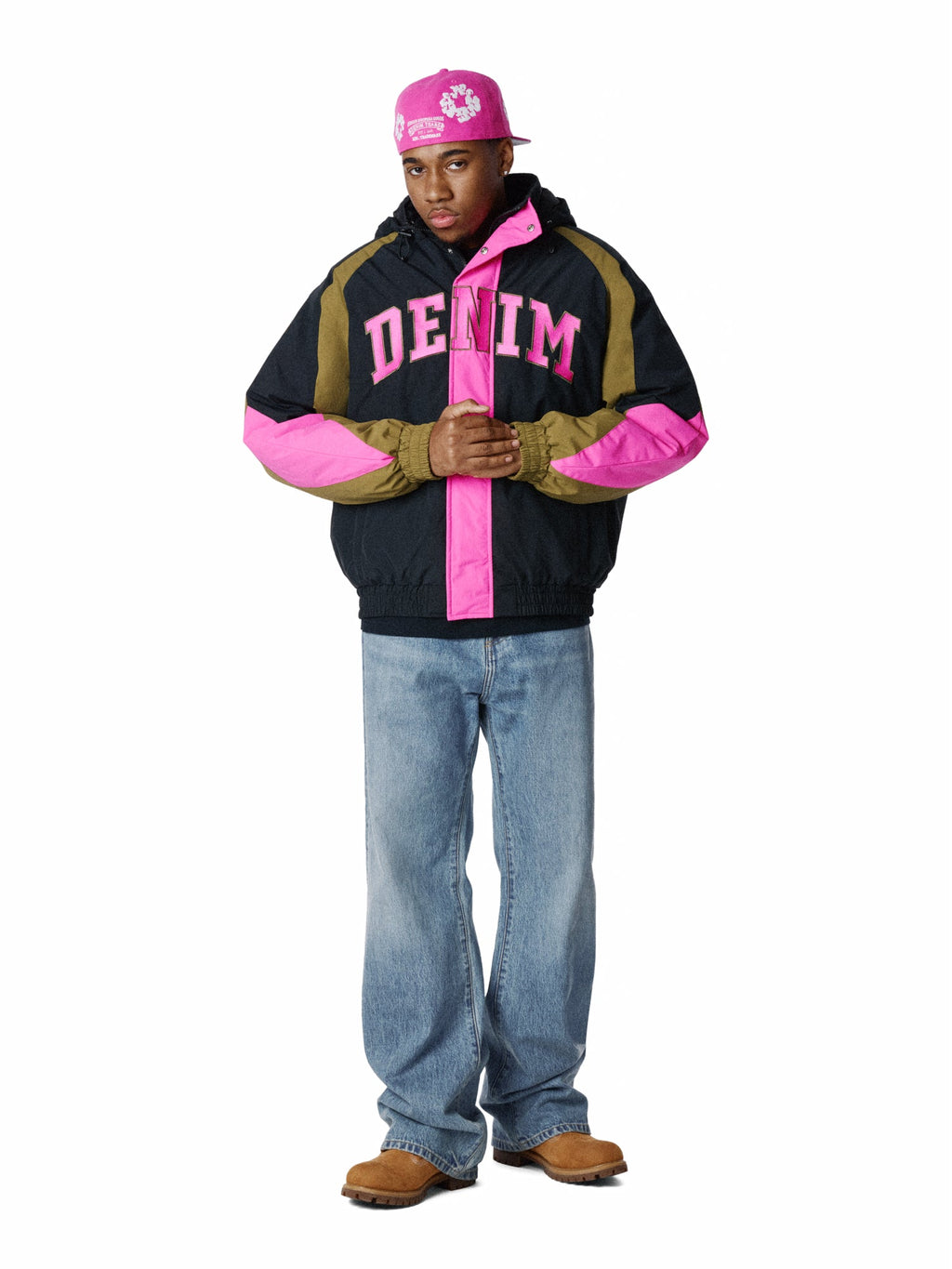 Stadium Jacket Black/Pink
