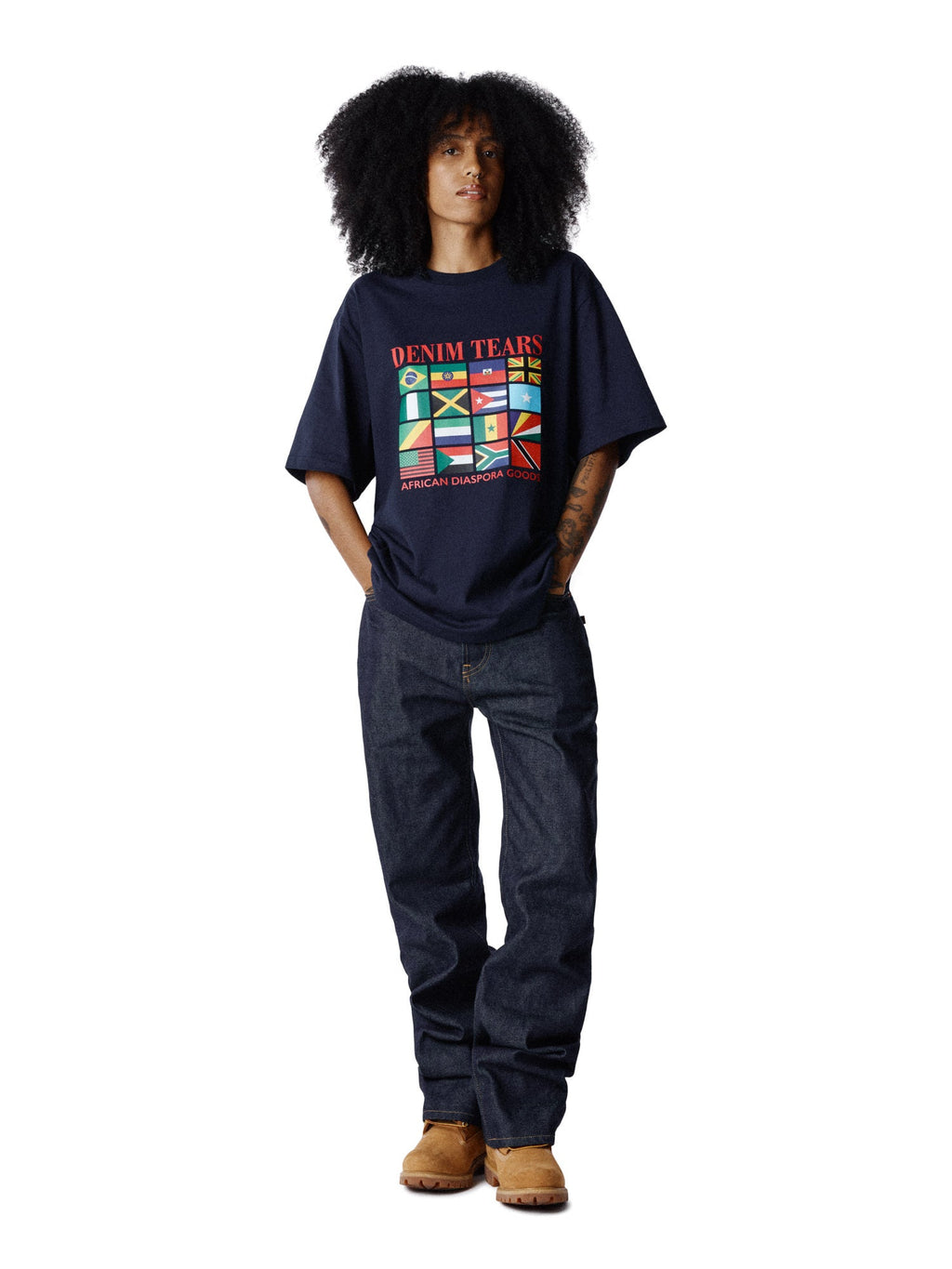 Diaspora Flags Tee Navy