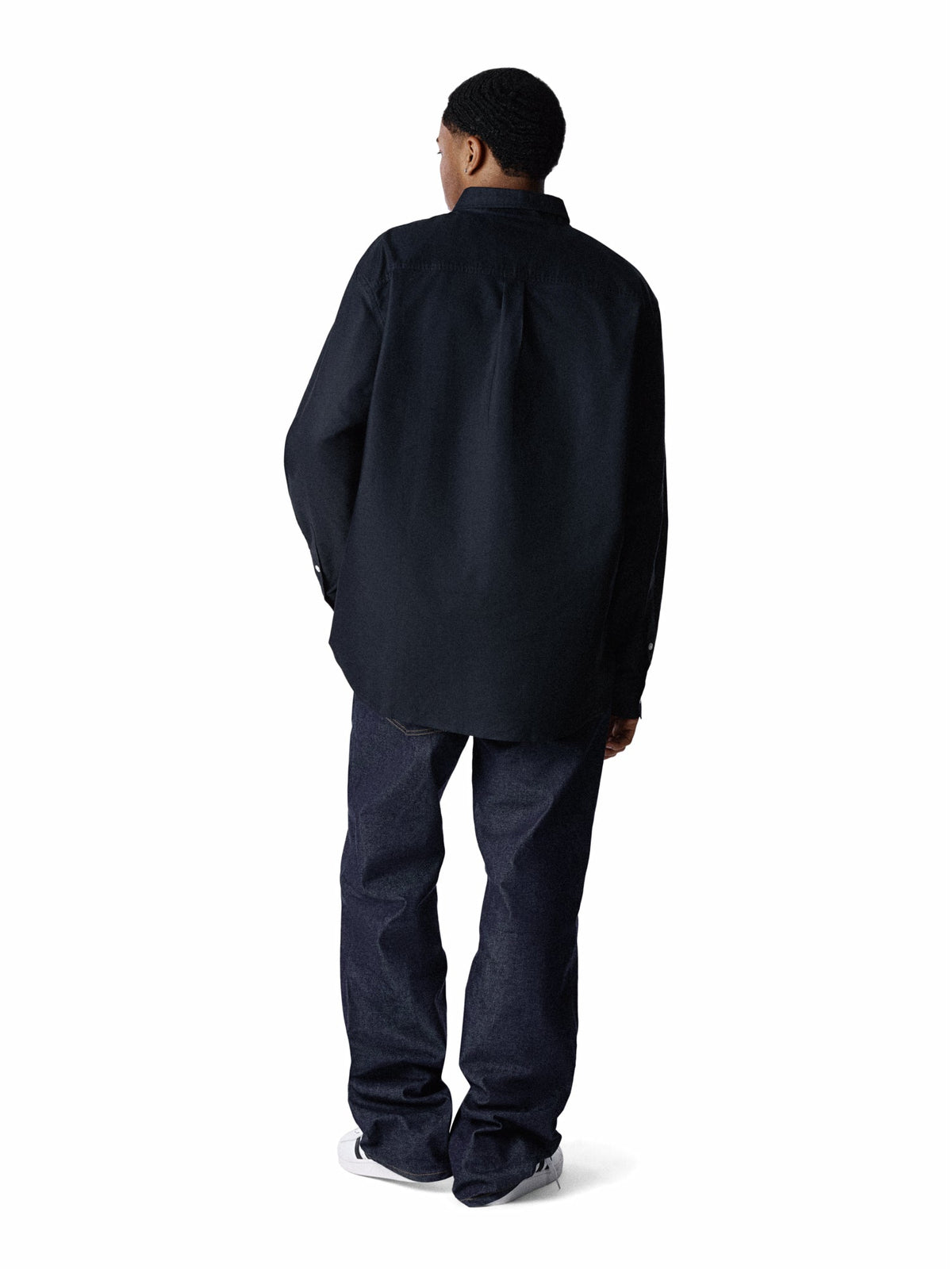 Peace Wreath Oxford Shirt Black