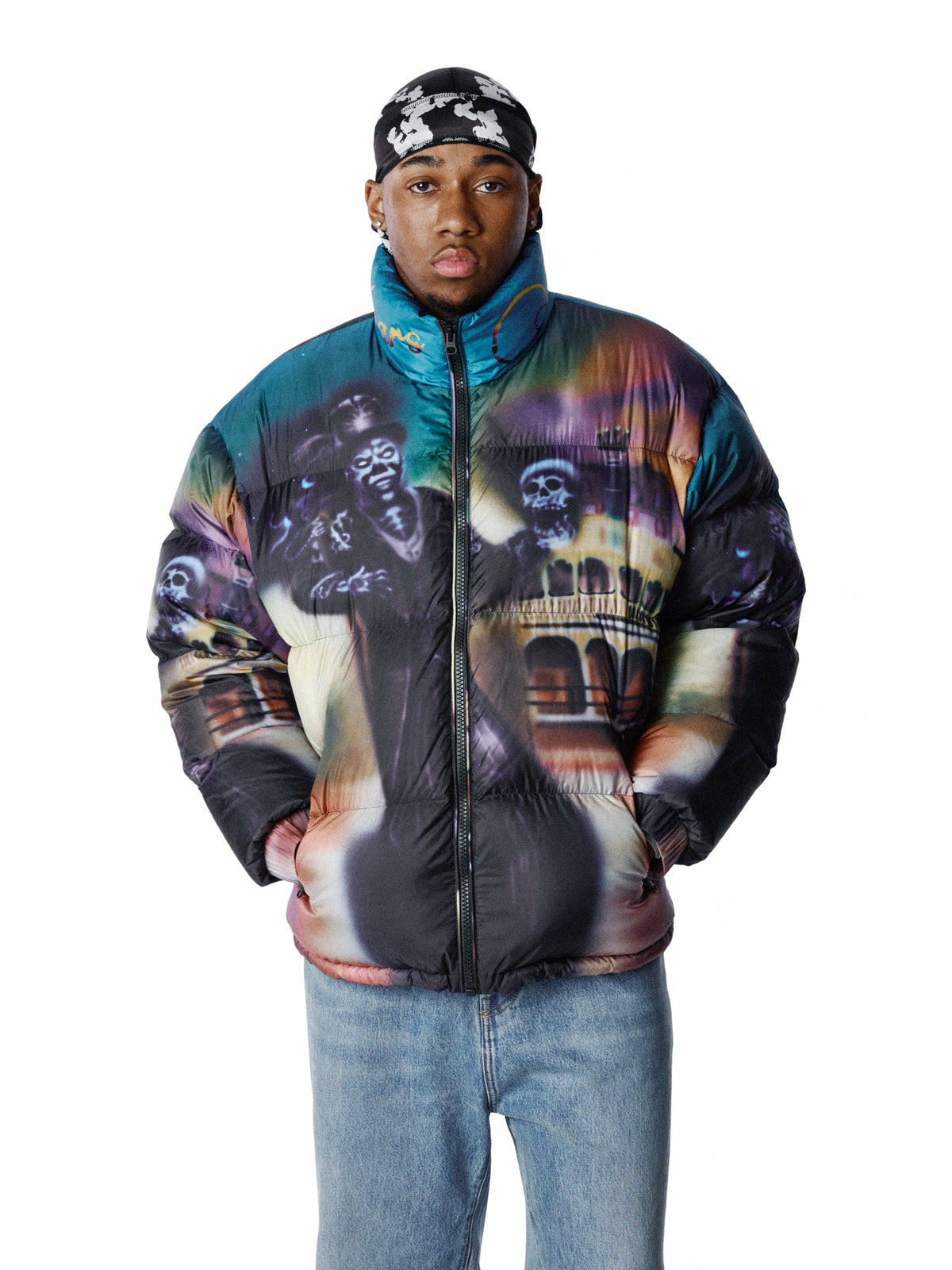 Spacebrat Baron Samedi Puffer Jacket