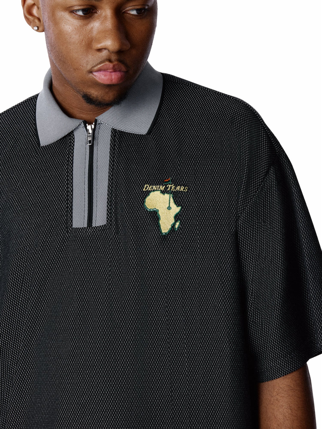 Masters Metallic Quarter-Zip Polo