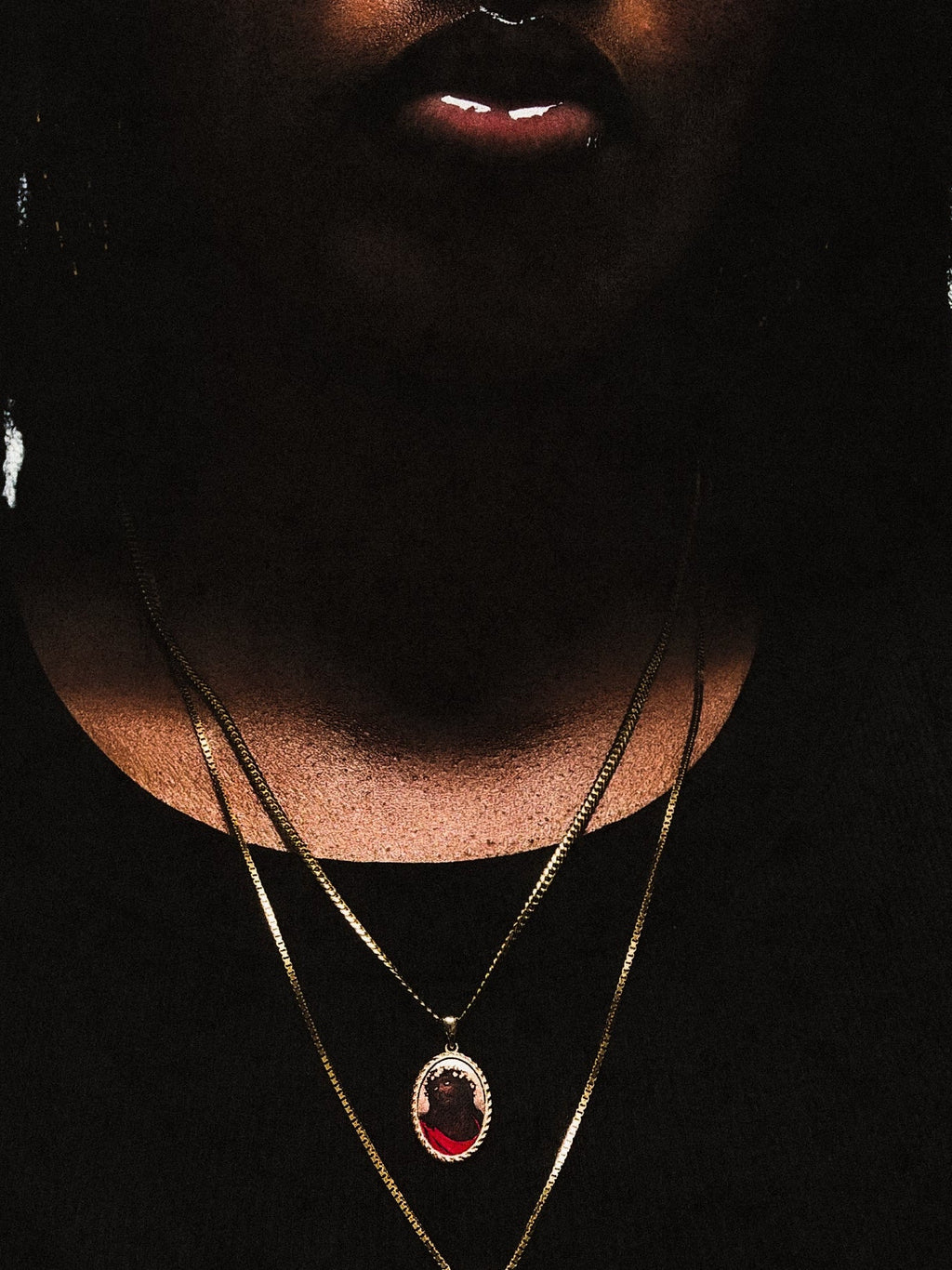 Black Jesus Pendant