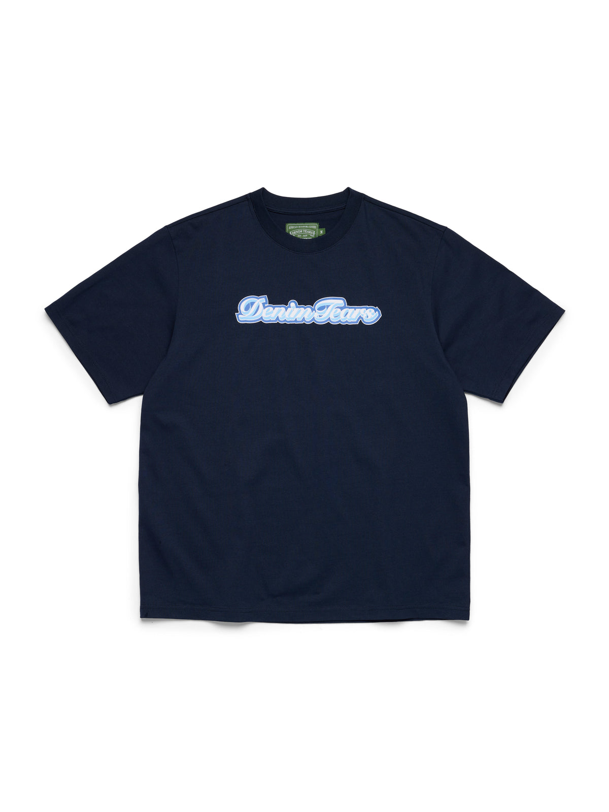 Hollis Font Tee Navy