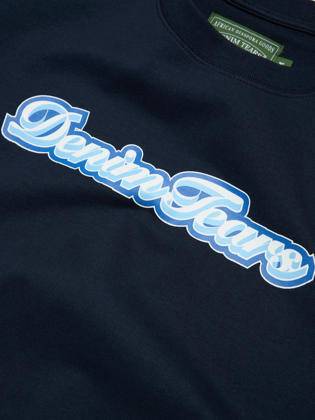 Hollis Font Tee Navy