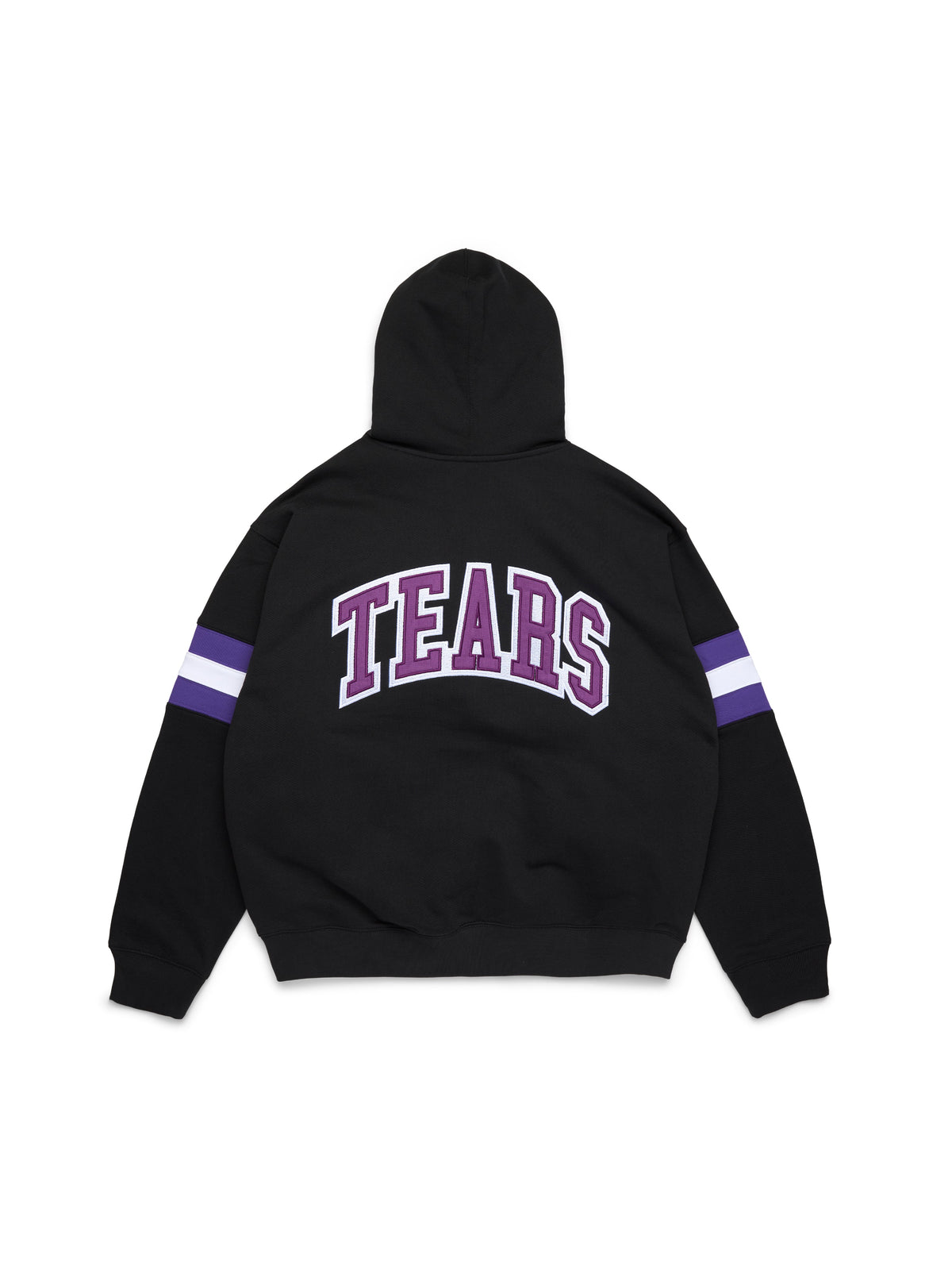 DT Stripe Zip Hoodie Black