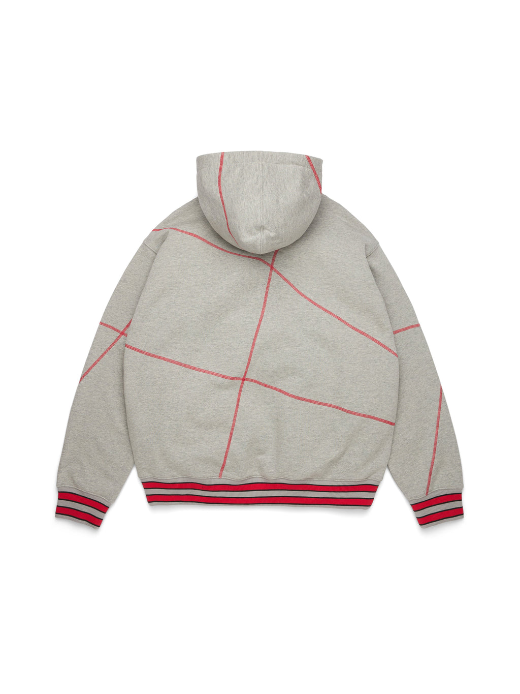 DT Virginia Overlock Stitch Hoodie Grey