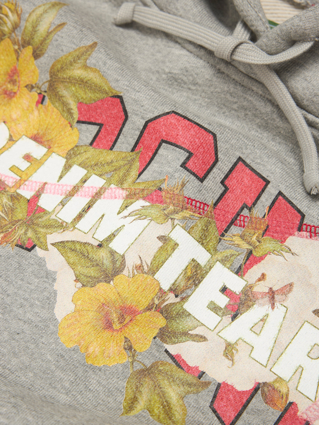 DT Virginia Overlock Stitch Hoodie Grey