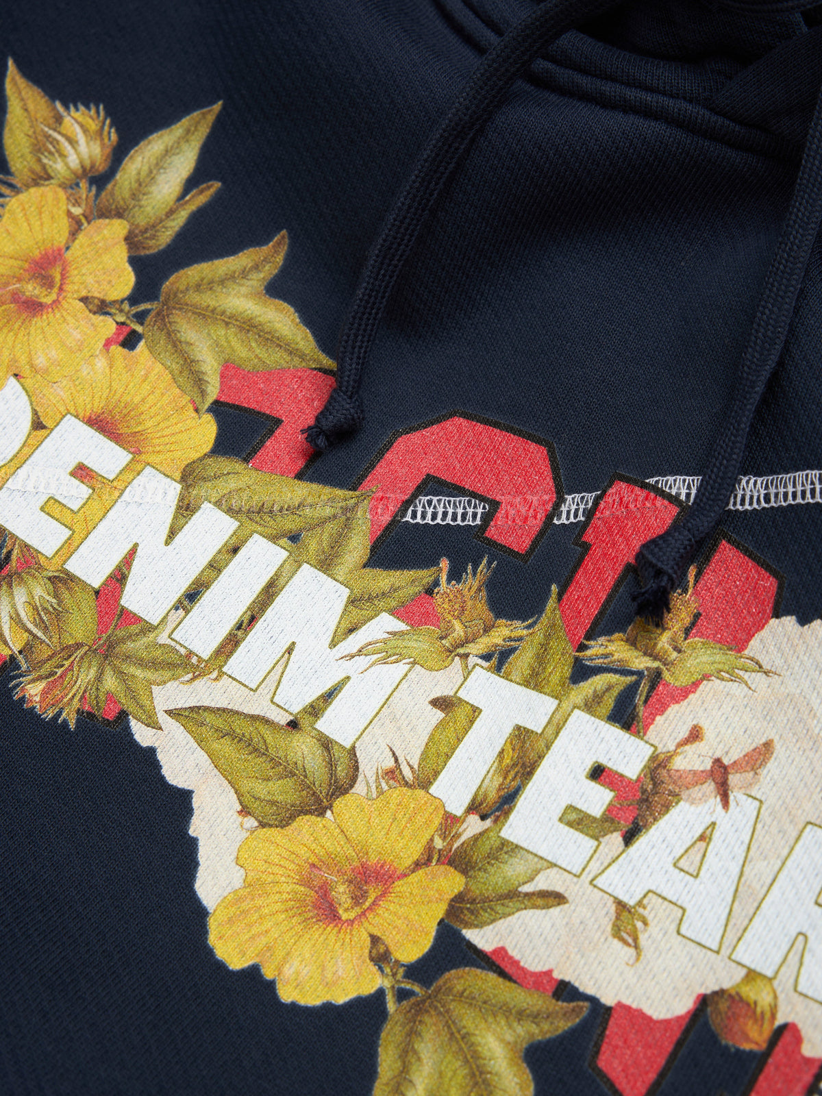 DT Virginia Overlock Stitch Hoodie Navy