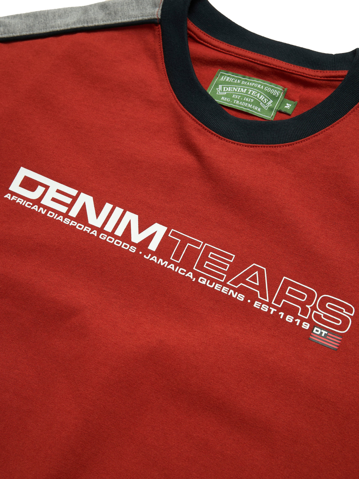 Paneled Tee Red
