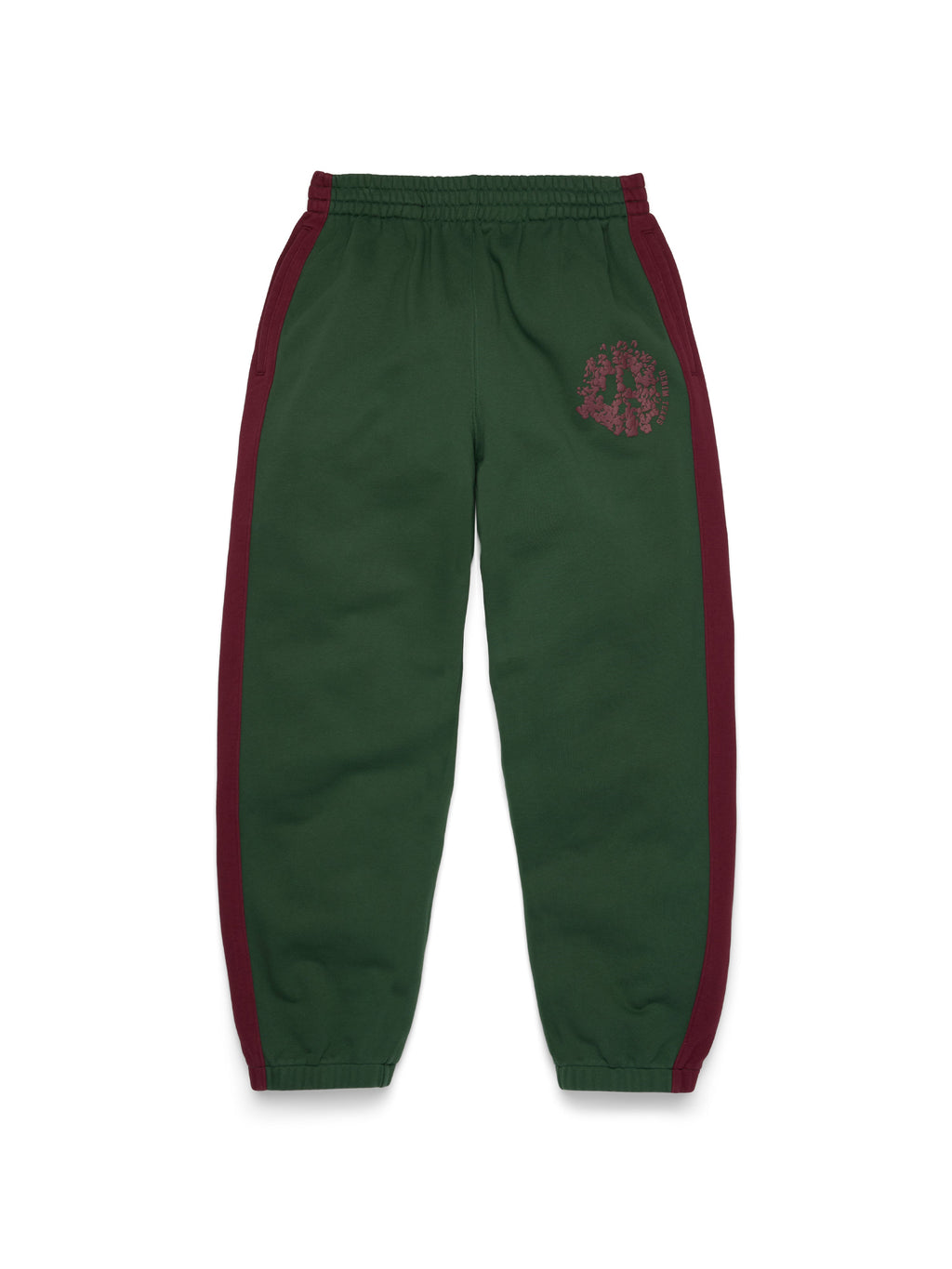 Denim U Paneled Sweatpant Green