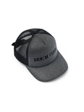 Denim U Trucker Hat Black