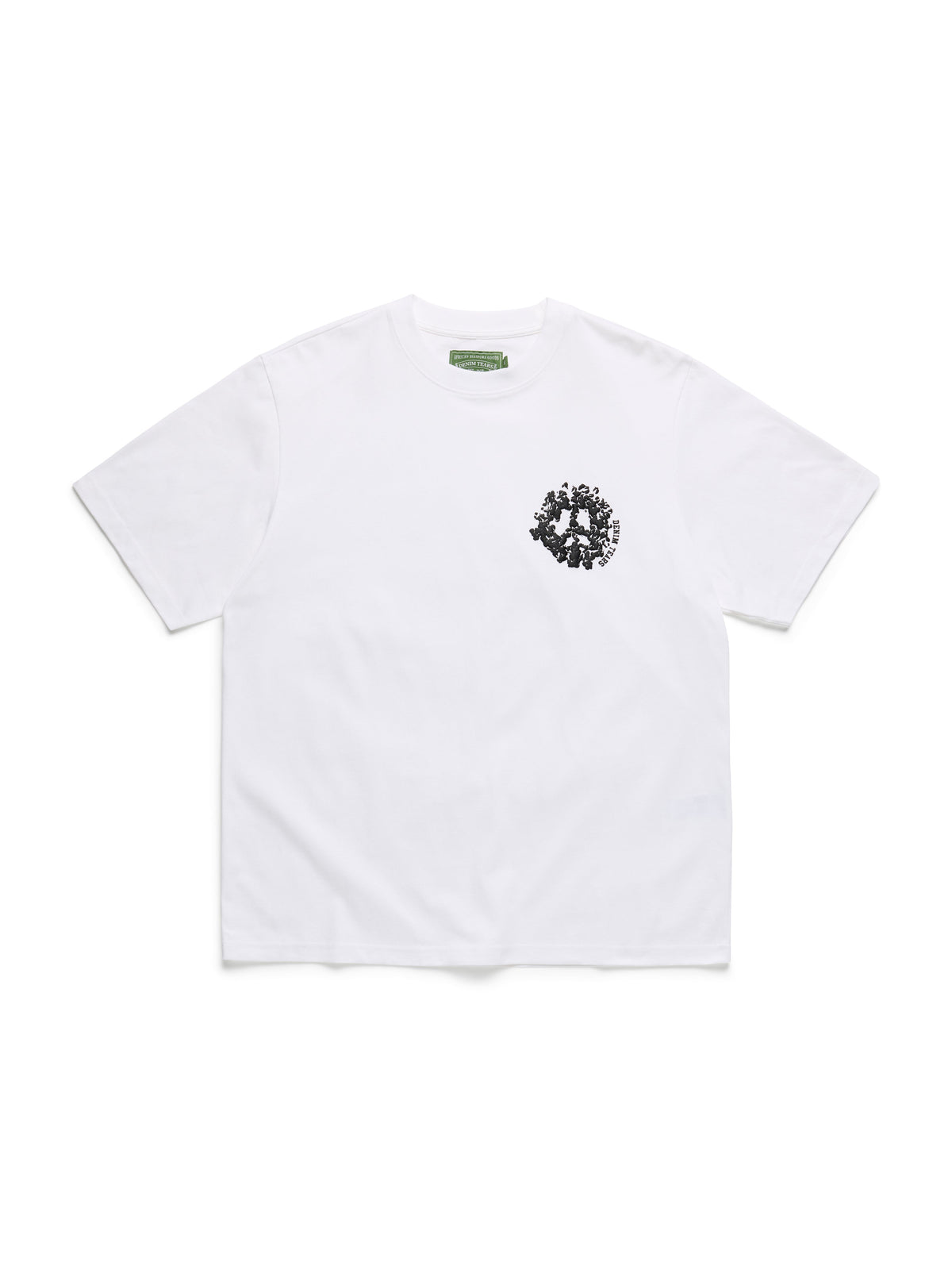 Denim U Tee White
