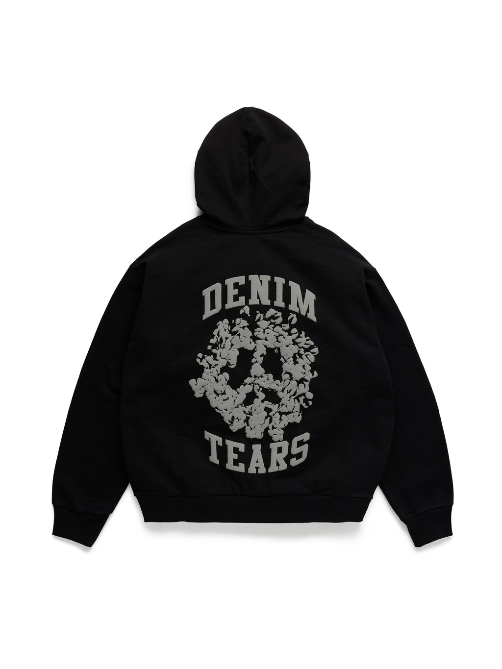 Denim U Zip Hoodie Black