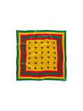 Diaspora Star Silk Scarf Yellow/Green/Red
