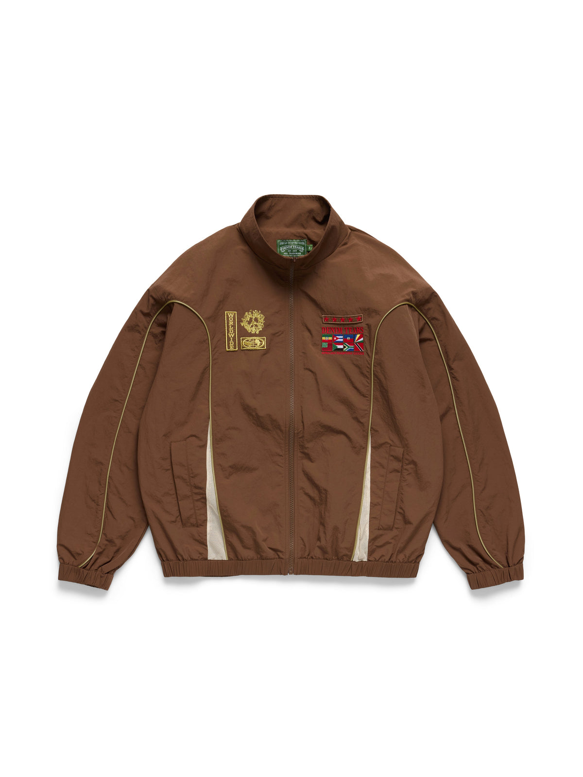 Diaspora Flag Track Jacket Brown