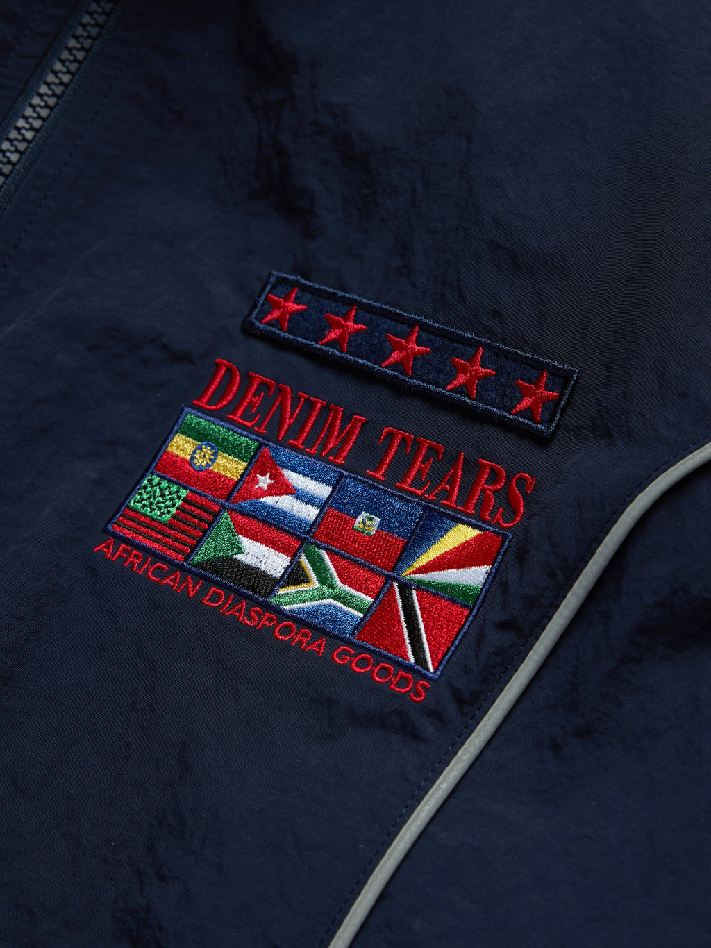 Diaspora Flag Track Jacket Navy