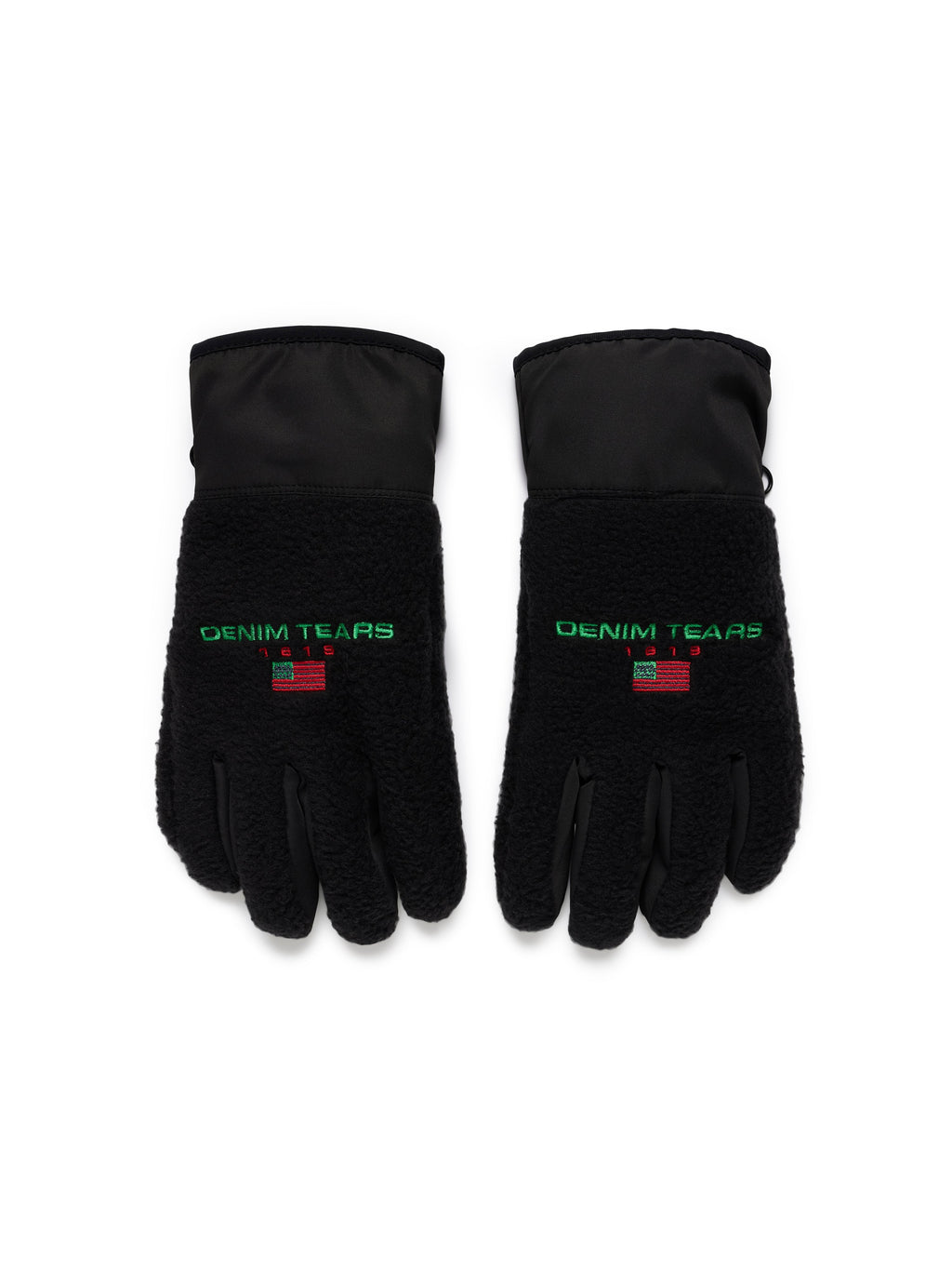 DT Flag Fleece Gloves Black