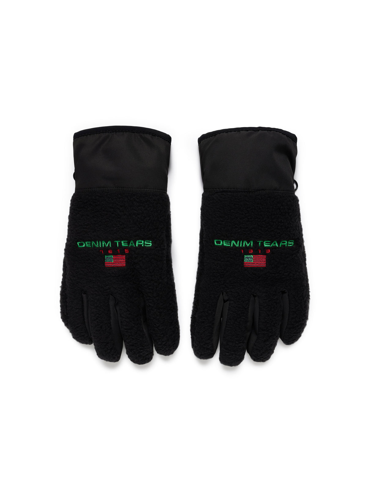 DT Flag Fleece Gloves Black