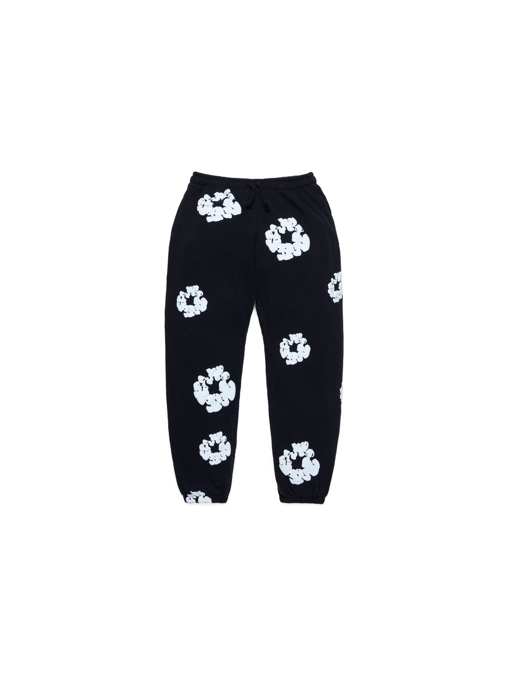Kids Cotton Wreath Sweatpants Black