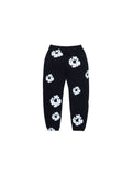 Kids Cotton Wreath Sweatpants Black