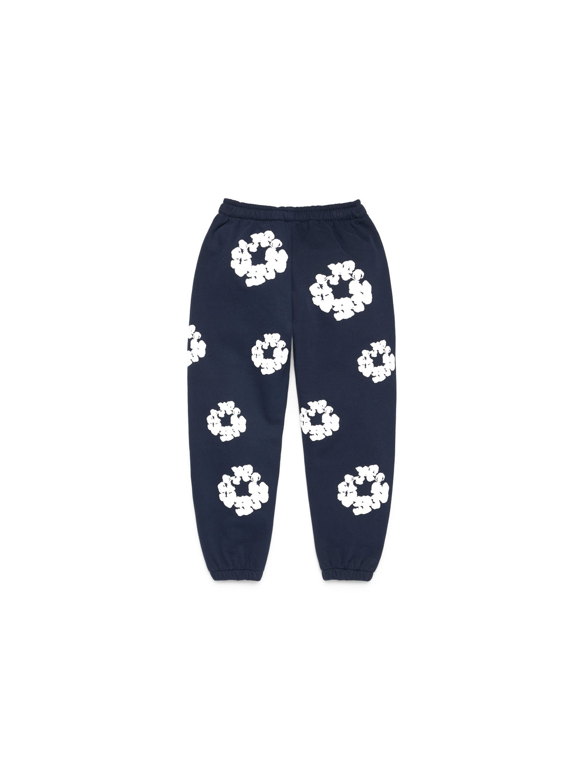 Kids Cotton Wreath Sweatpants Navy