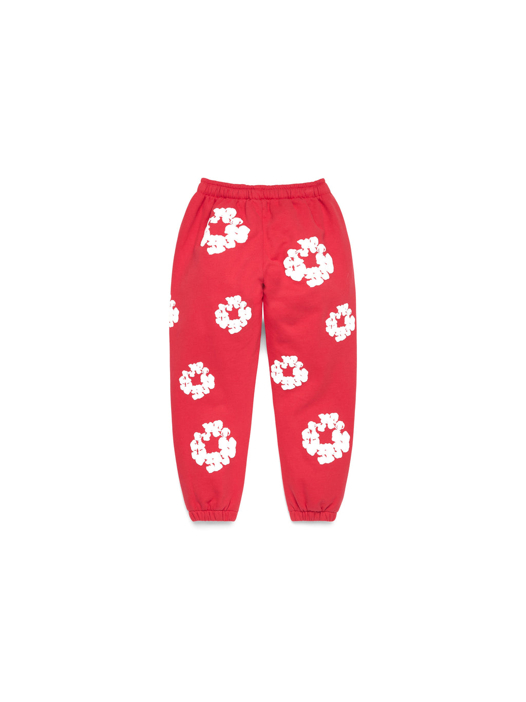 Kids Cotton Wreath Sweatpants Red