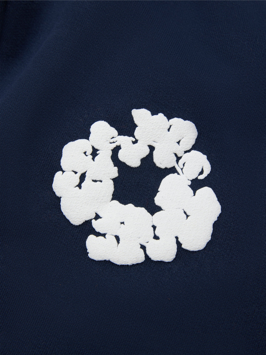 Kids Cotton Wreath Sweatpants Navy