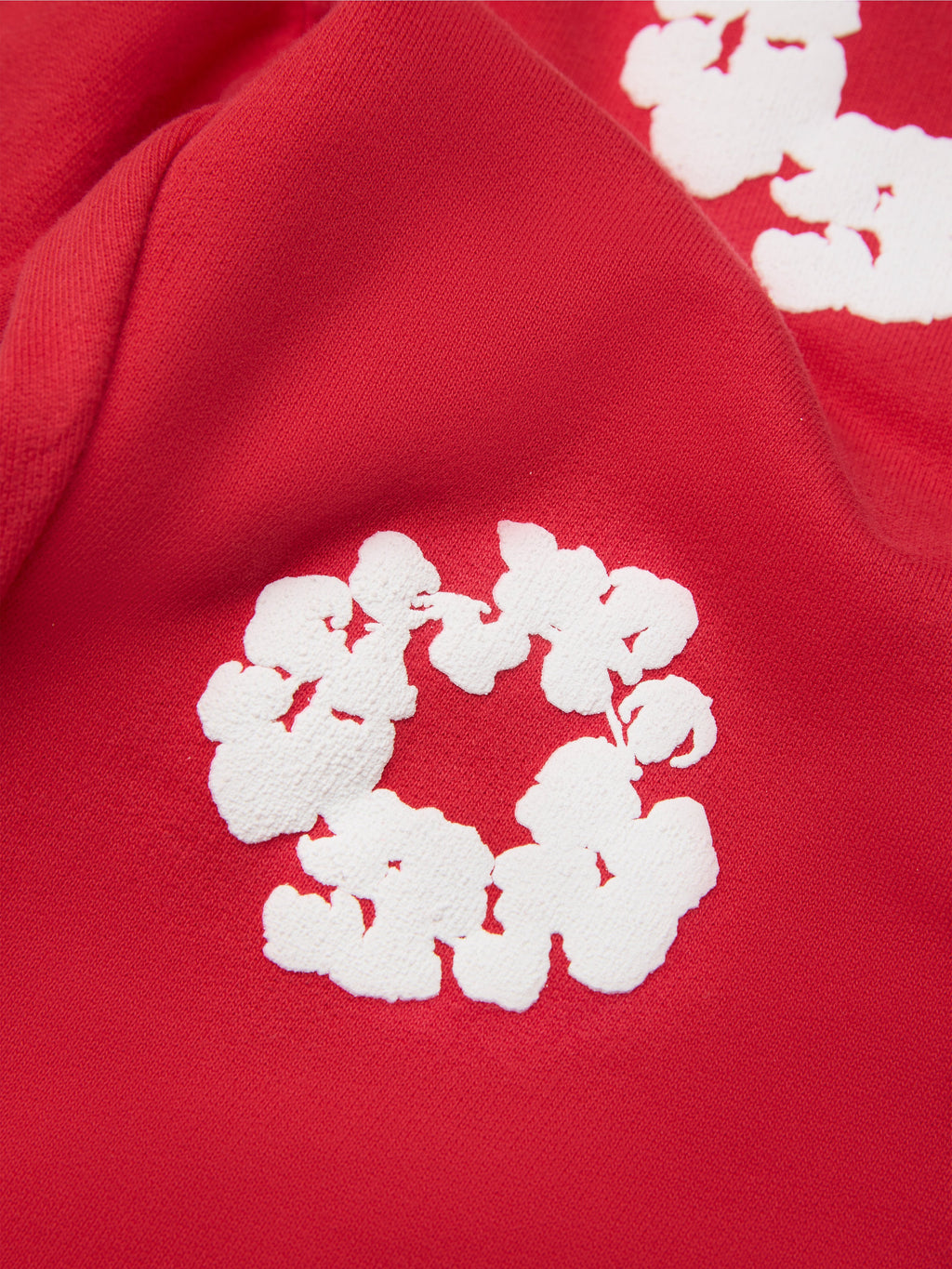 Kids Cotton Wreath Sweatpants Red