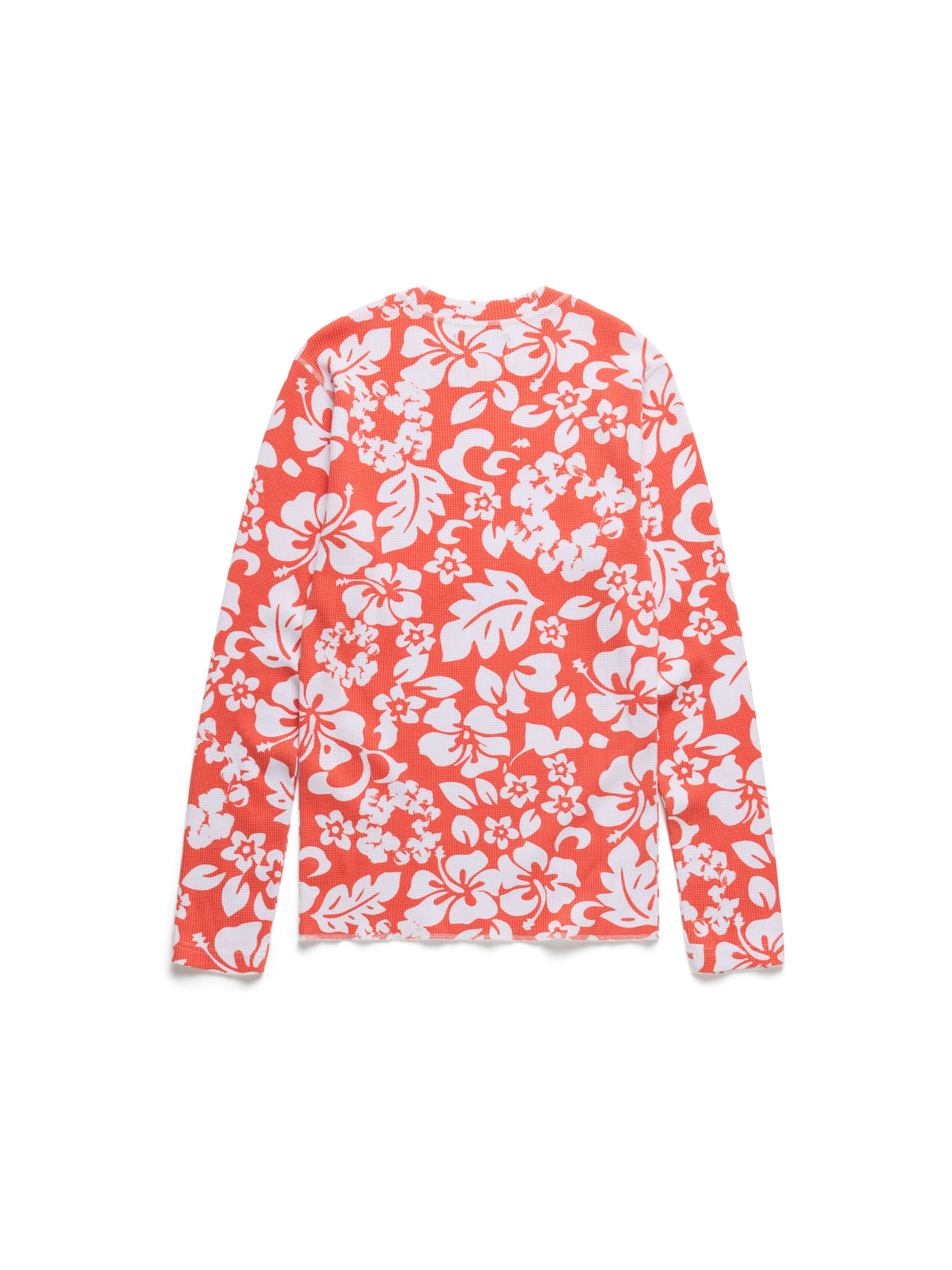 Cotton Wreath Thermal Long Sleeve Hibiscus Orange