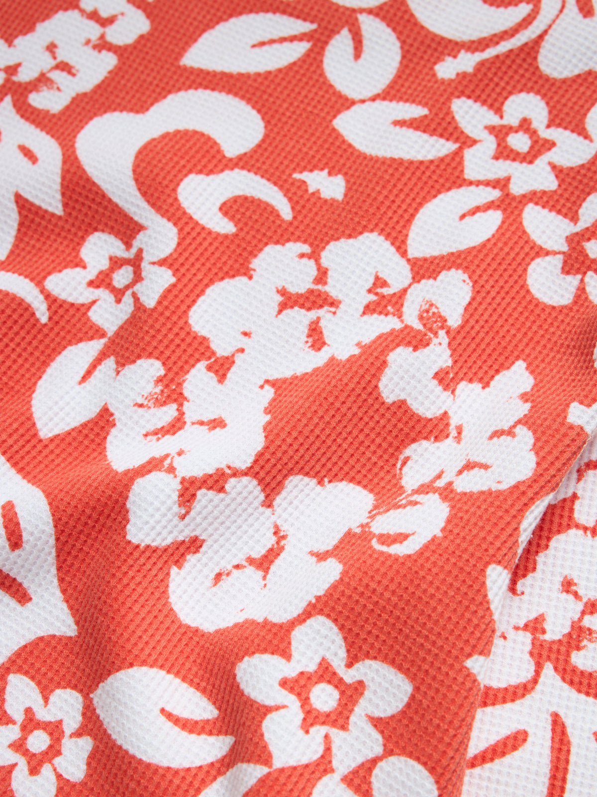 Cotton Wreath Thermal Long Sleeve Hibiscus Orange