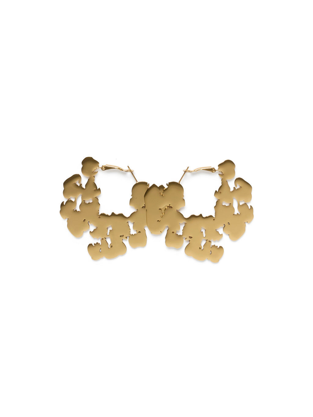 Cotton Wreath Door Knocker Earrings Large