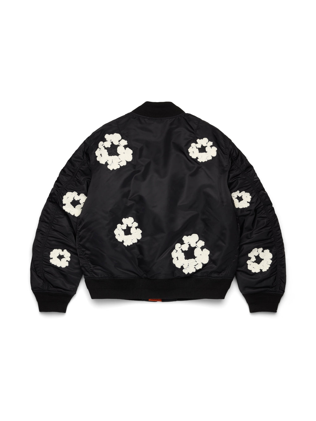 Cotton Wreath MA-1 Bomber Jacket Black