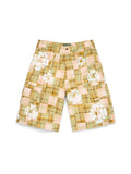 Cotton Wreath Cargo Short Madras